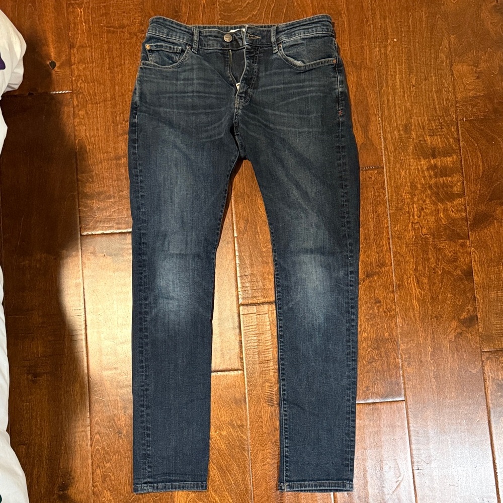 Warp + Weft Dark Blue Skinny Jeans